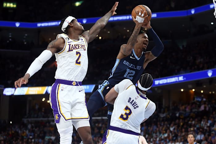 jarred vanderbilt ja morant anthony davis grizzlies